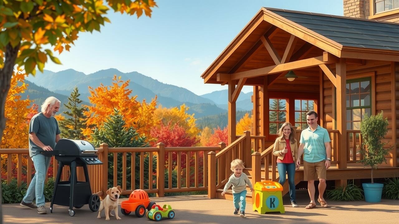 What kinds of budget accommodations are available for larger families visiting Pigeon Forge?